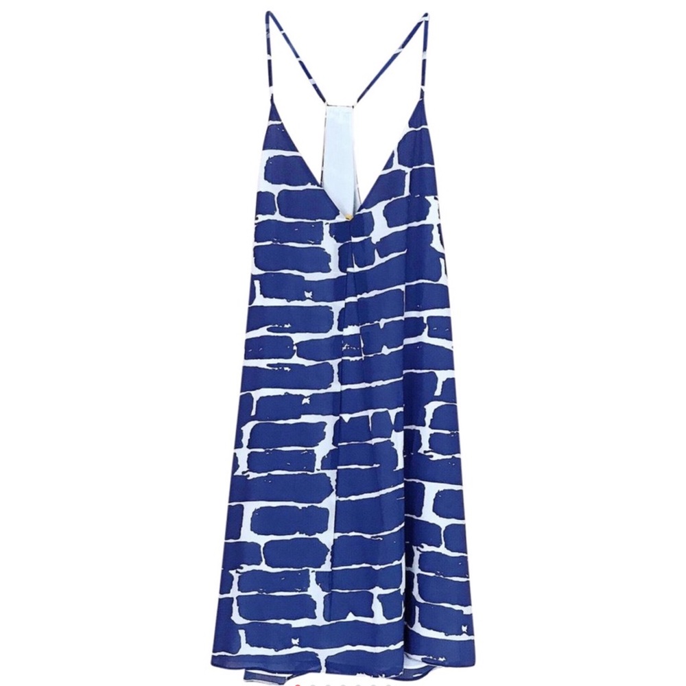 NWT alice + olivia Y-Back Silk Tank Dress